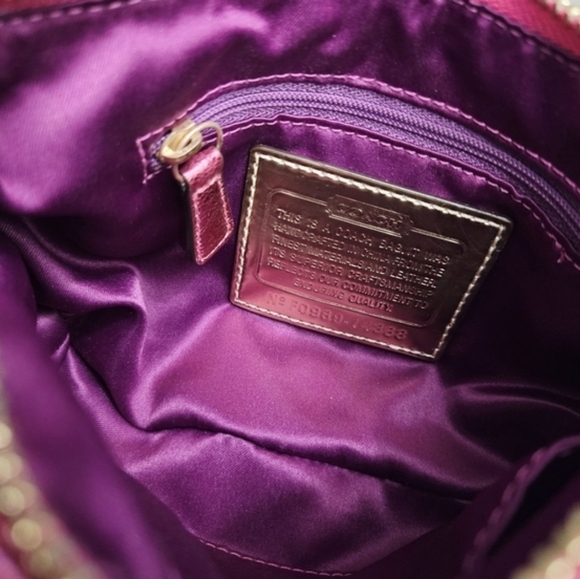 COACH POPPY OCCASION PINK SEQUIN POUCH CHAIN BAG 14368